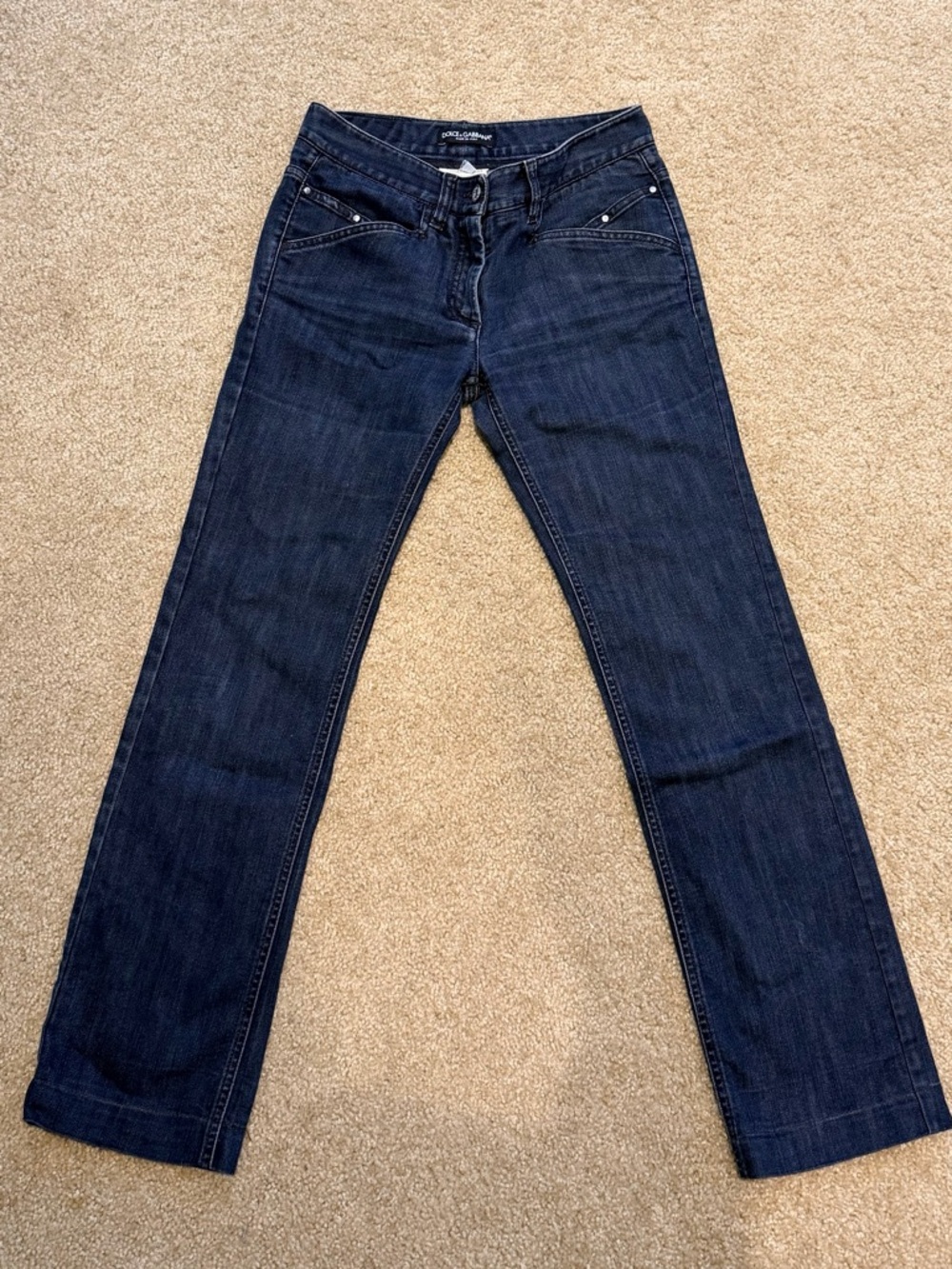 Dolce & Gabbana Dark Indigo Straight-Leg Jeans